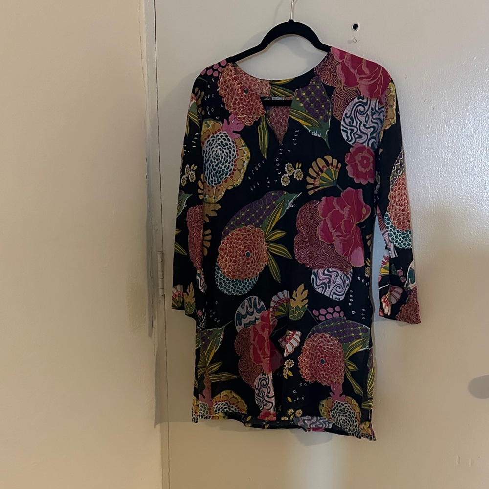Made in India Cotton Floral Print Women's Tunic. Artsy, Resort,